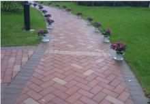 免燒砌塊磚機五種時尚制品鋪裝實景